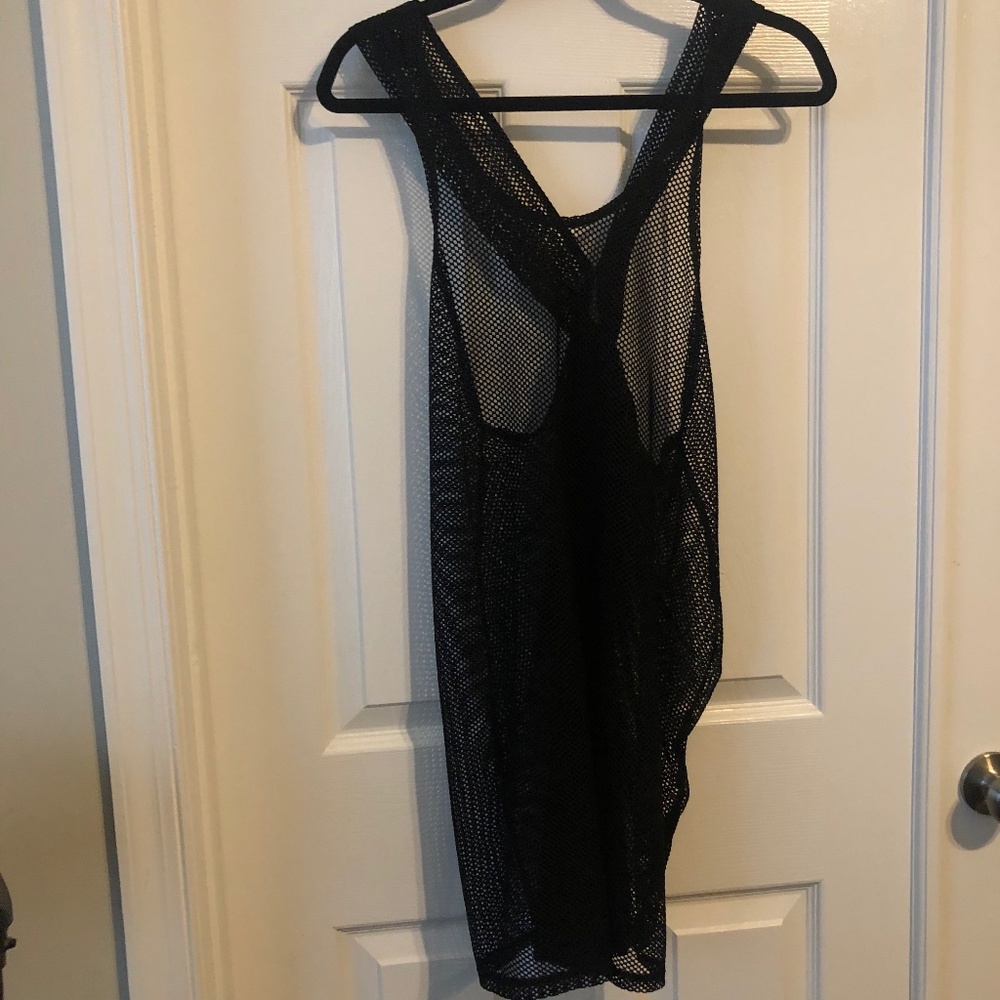 ASOS Black Fishnet Bathing Suit Cover Up